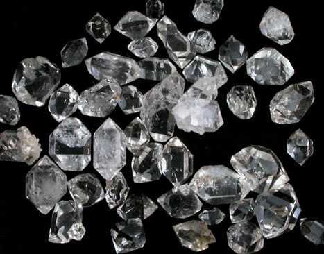 Quartz var. Herkimer Diamonds from Middleville, Herkimer County, New York