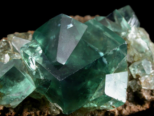 Fluorite (interpenetrant twinned crystals) from Weardale, Durham, England