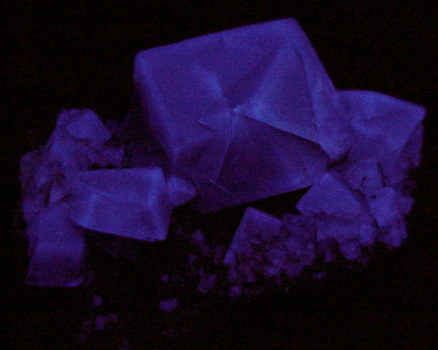 Fluorite (interpenetrant twinned crystals) from Weardale, Durham, England