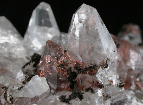 Copper in Calcite from Copper Queen Mine, Bisbee, Warren District, Cochise County, Arizona