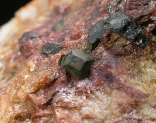 Uraninite from Strickland Quarry, Collins Hill, Portland, Middlesex County, Connecticut