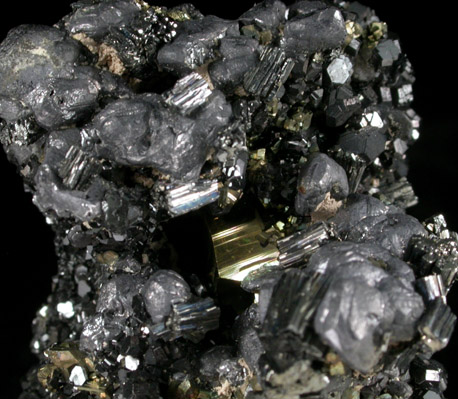 Bournonite, Sphalerite, Galena, Pyrite from Rodna Mountains, Maramures, Romania