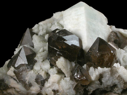 Microcline with Albite and Smoky Quartz from Moat Mountain, Hale's Location, Carroll County, New Hampshire