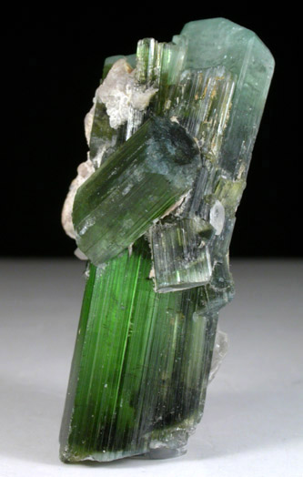 Elbaite Tourmaline with Quartz from Mina do Urubu, Itinga, Minas Gerais, Brazil