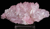 Quartz var. Rose Quartz Crystals from Lavra da Ilha, Taquaral, Jequitinhonha River, Minas Gerais, Brazil