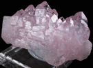 Quartz var. Rose Quartz Crystals from Lavra da Ilha, Taquaral, Jequitinhonha River, Minas Gerais, Brazil