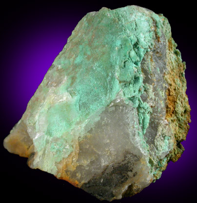 Turquoise var. Rashleighite from Bunny Mine, St. Austell, Cornwall, England