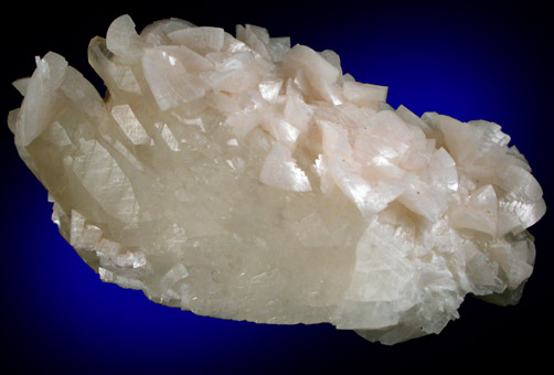 Dolomite on Calcite from Corydon Crushed Stone Quarry, Harrison County, Indiana