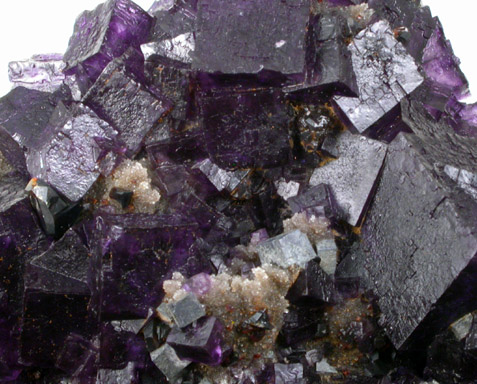 Fluorite with Sphalerite and Quartz from Cave-in-Rock District, Hardin County, Illinois