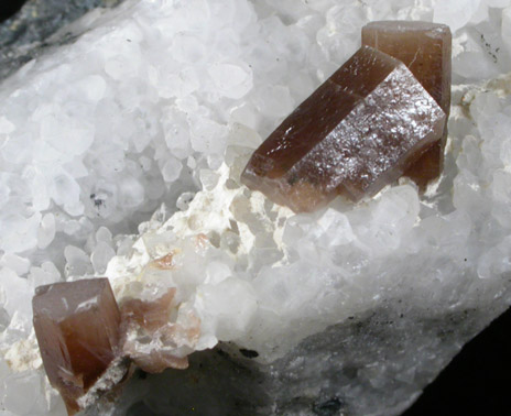 Pyromorphite on Quartz from Pchelojad Mine, Kardzah, Bulgaria