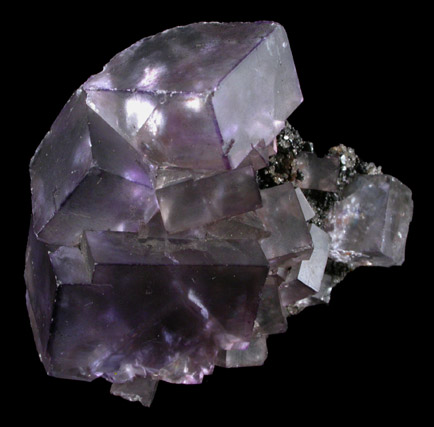 Fluorite over Sphalerite from Mahoning #1 Mine, Cave-in-Rock District, Hardin County, Illinois