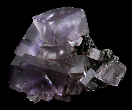 Fluorite over Sphalerite from Mahoning #1 Mine, Cave-in-Rock District, Hardin County, Illinois
