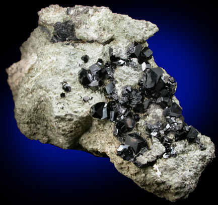 Andradite var. Melanite Garnet from New Idria District, San Benito County, California