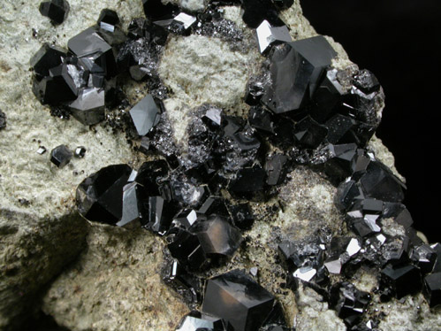 Andradite var. Melanite Garnet from New Idria District, San Benito County, California