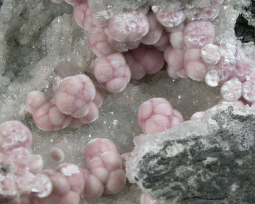 Pharmacolite on Calcite from Nowa Ruda (Neurode), Walbrzych District, Lower Silesia, Poland