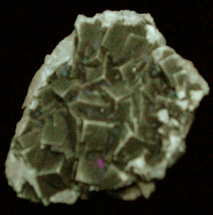 Fluorite with Calcite from Clay Center, Ottawa County, Ohio