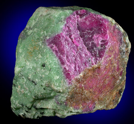 Corundum var. Ruby in Zoisite from Longido, Arusha, Tanzania