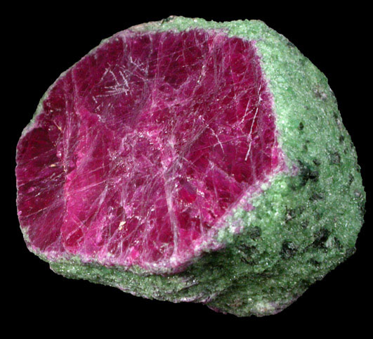 Corundum var. Ruby in Zoisite from Longido, Arusha, Tanzania