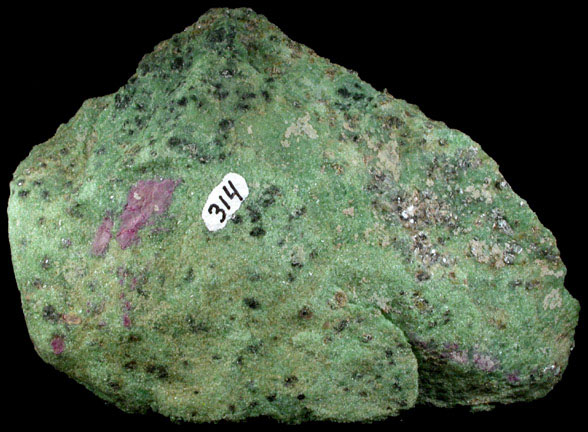 Corundum var. Ruby in Zoisite from Longido, Arusha, Tanzania