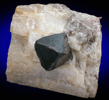 Franklinite in Calcite from Franklin Mining District, Sussex County, New Jersey (Type Locality for Franklinite)