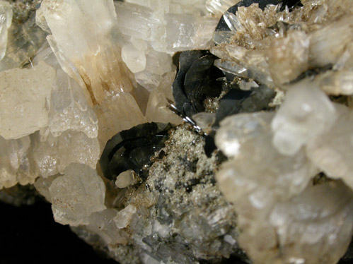 Hematite, Sphalerite, Calcite from Franklin Mining District, Sussex County, New Jersey