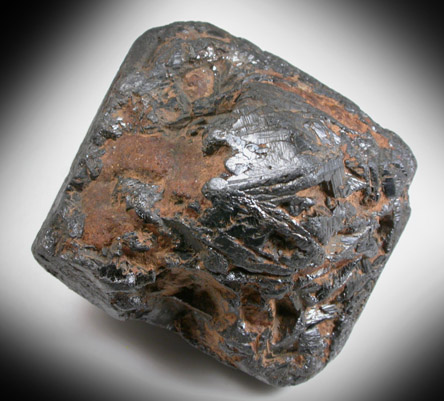 Rutile pseudomorph after Brookite from Magnet Cove, Hot Spring County, Arkansas