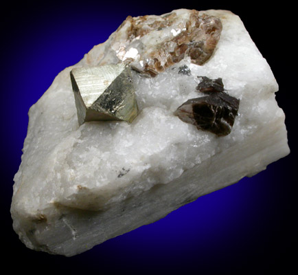 Pyrite with Phlogopite from Franklin Mining District, Sussex County, New Jersey