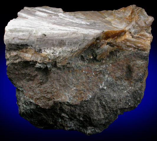 Diaspore on Magnetite from Chester Emery Mines, Hampton County, Massachusetts