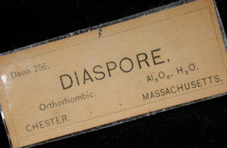 Diaspore from Chester Emery Mines, Hampton County, Massachusetts