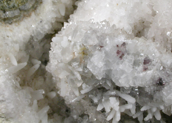 Quartz, Stilbite, Calcite from Prospect Park Quarry, Prospect Park, Passaic County, New Jersey