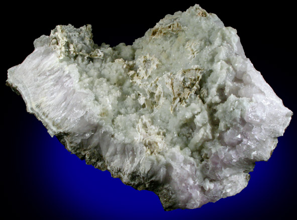 Datolite on Amethyst Quartz with Pectolite from Millington Quarry, Bernards Township, Somerset County, New Jersey