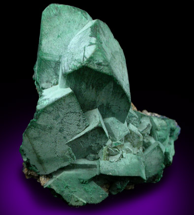 Malachite pseudomorphs after Azurite from Tsumeb Mine, Otavi-Bergland District, Oshikoto, Namibia