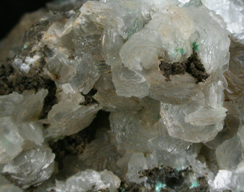 Calcite with Aurichalcite from Omega Mine, Helvetia District, Pima County, Arizona
