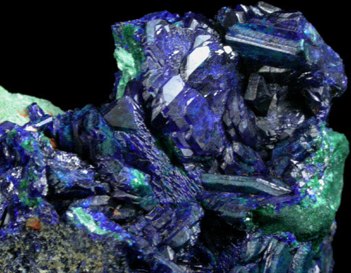 Azurite and Malachite from Morenci Mine, Clifton District, Greenlee County, Arizona