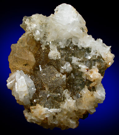 Barite on Fluorite from Villabona Mine, Asturias, Spain