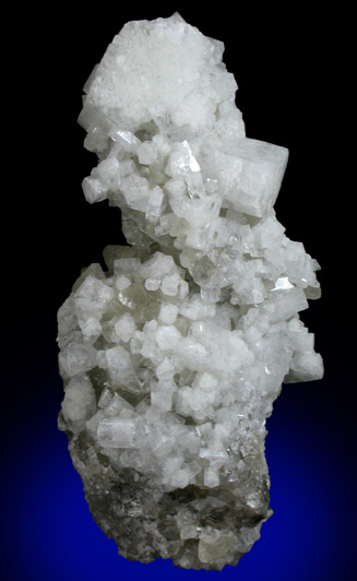 Strontianite pseudomorphs after Celestine with Calcite from Lime City, Wood County, Ohio