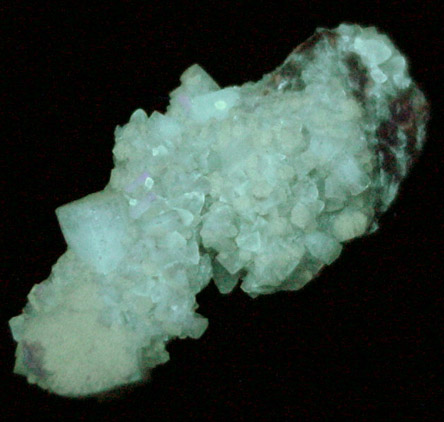 Strontianite pseudomorphs after Celestine with Calcite from Lime City, Wood County, Ohio