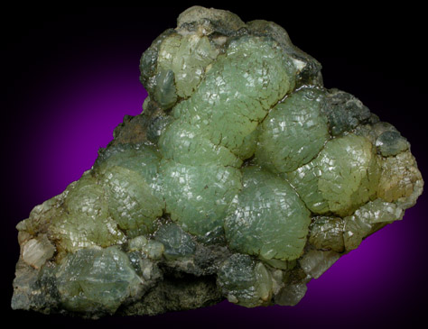 Prehnite from Lower New Street Quarry, Paterson, Passaic County, New Jersey