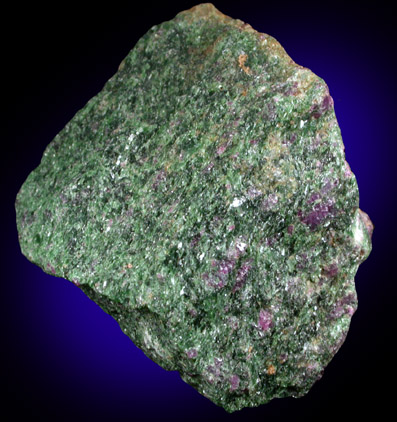 Corundum var. Ruby in Actinolite var. Smaragdite from Clay County, North Carolina