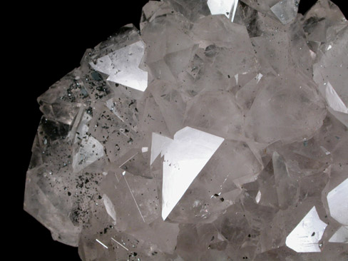 Quartz (Cumberland-habit) with Hematite from Beckermet Mine, West Cumberland Iron Mining District, Cumbria, England