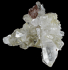 Axinite-(Fe) on Quartz from (New Melones Dam), Calaveras County, California