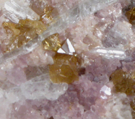 Microlite and Elbaite Tourmaline in Albite-Lepidolite from Minas Gerais, Brazil