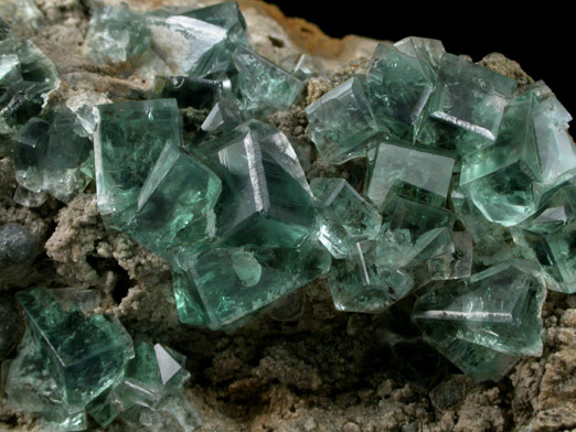 Fluorite (interpenetrant twinned crystals) from Weardale, Durham, England