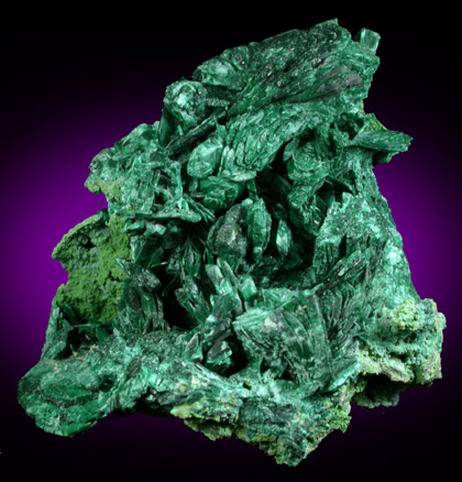 Malachite pseudomorphs after Azurite from Tsumeb Mine, Otavi-Bergland District, Oshikoto, Namibia