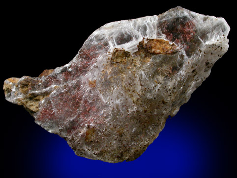 Copper in Gypsum from Twin Buttes Mine, south of Tucson, Pima County, Arizona
