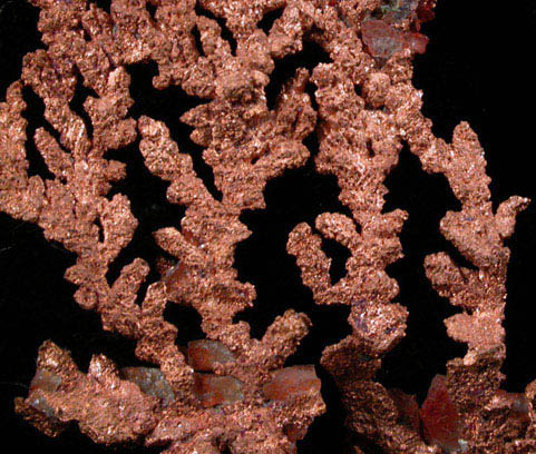 Copper (crystallized) from Ray Mine, Mineral Creek District, Pinal County, Arizona