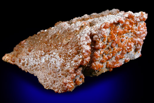 Vanadinite and Calcite from Old Yuma Mine, west of Tucson, Pima County, Arizona