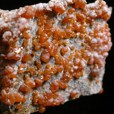 Vanadinite and Calcite from Old Yuma Mine, west of Tucson, Pima County, Arizona