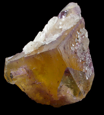 Fluorite with Calcite from Cave-in-Rock District, Hardin County, Illinois