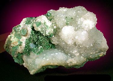 Chrysocolla and Quartz from Kelly, New Mexico